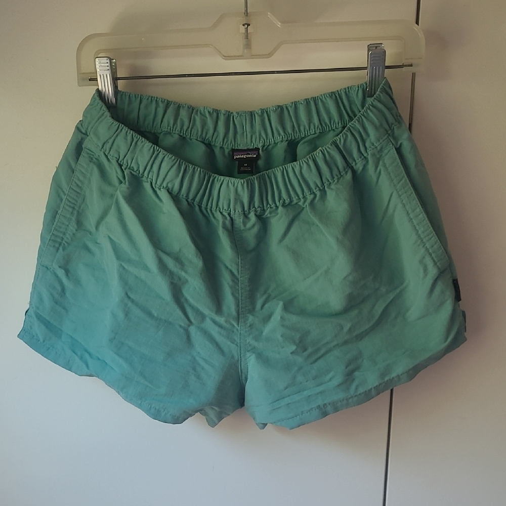 Patagonia Green Athletic Shorts Lightweight Quick-Dry